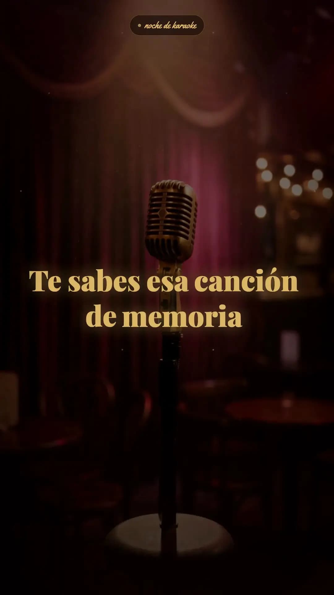 Esta noche, el micrófono es tuyo.